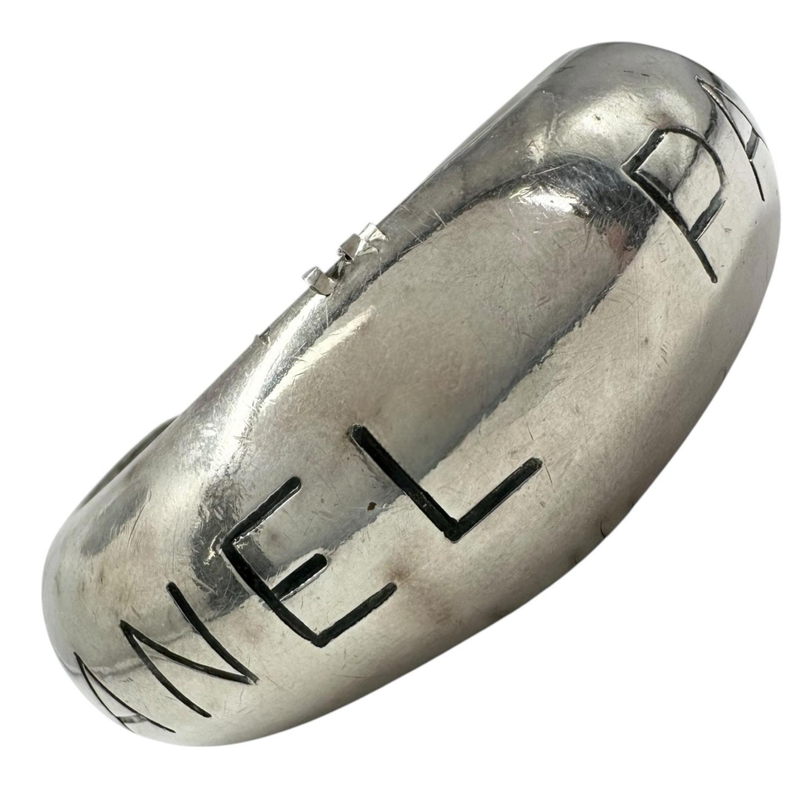 CHANEL シャネル 96P バングル/メッキ シルバー【中古】 レディース