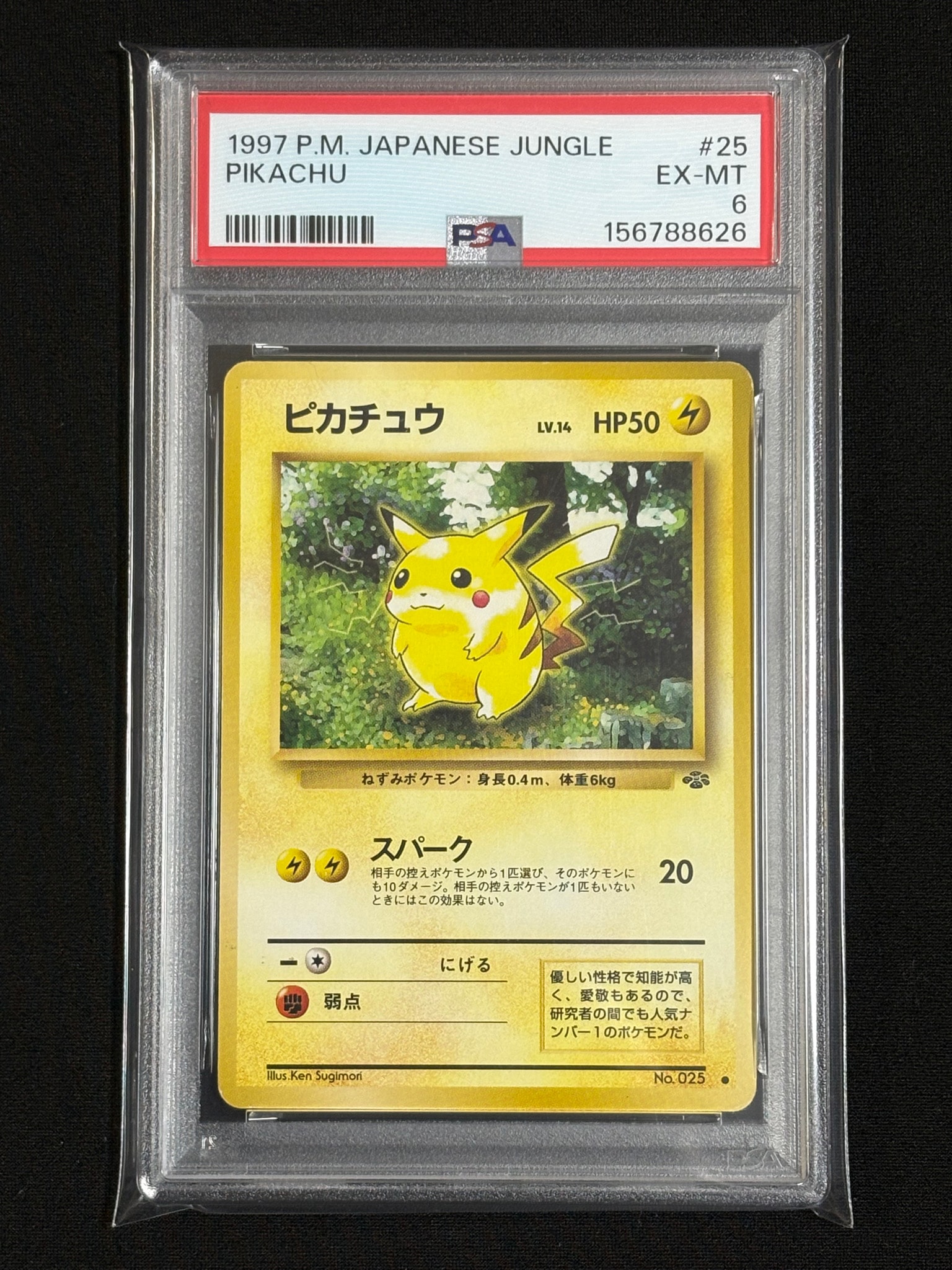 ピカチュウ ● : 旧裏 [PMCG2 No.025](拡張パック「ポケモンジャングル」)