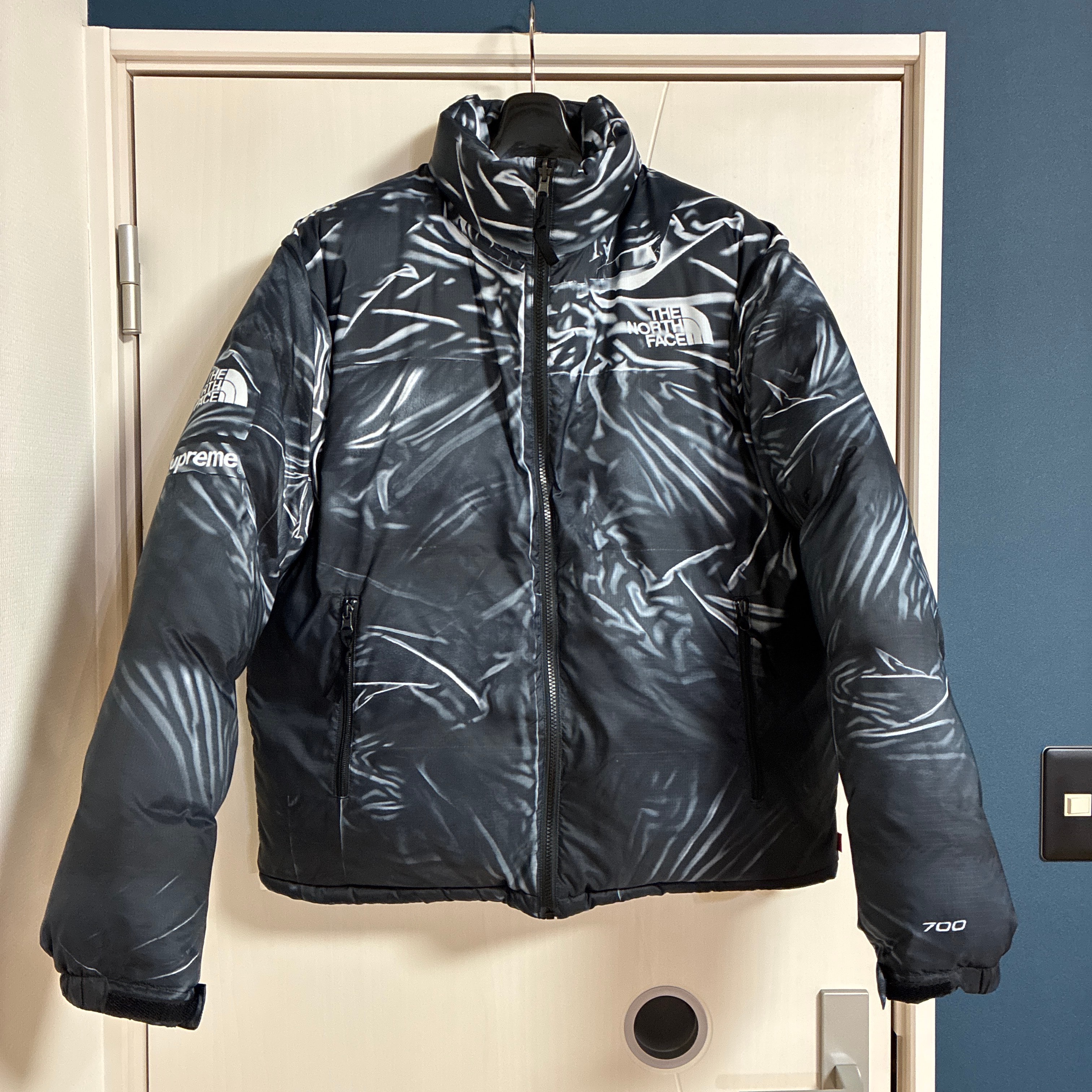 Supreme x The North Face Trompe Loeil Printed Nuptse Jacket "Black"