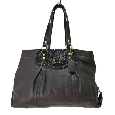 クロコパターン レザー ショルダーバッグ【1142042401830】