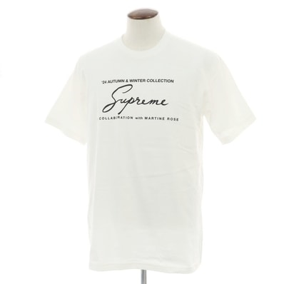 【中古】シュプリーム Supreme 2024年秋冬 Martine Rose Tee コットン 半袖Tシャツ ホワイト【サイズL】【メンズ】