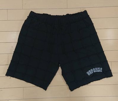 Supreme Reverse Patchwork Sweatshort "Black"