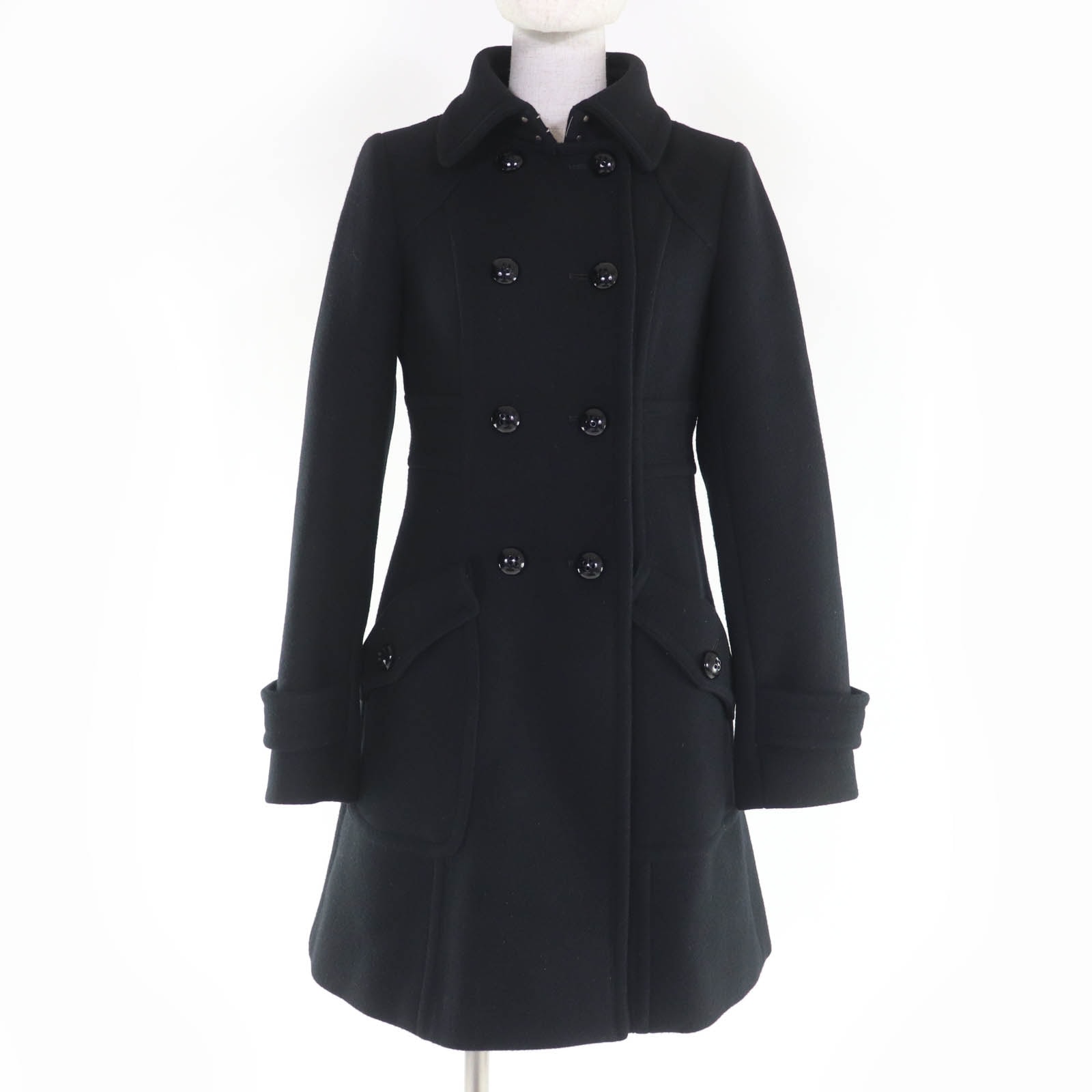 美品 バーバリーブルーレーベル コート ブラック レディース 38