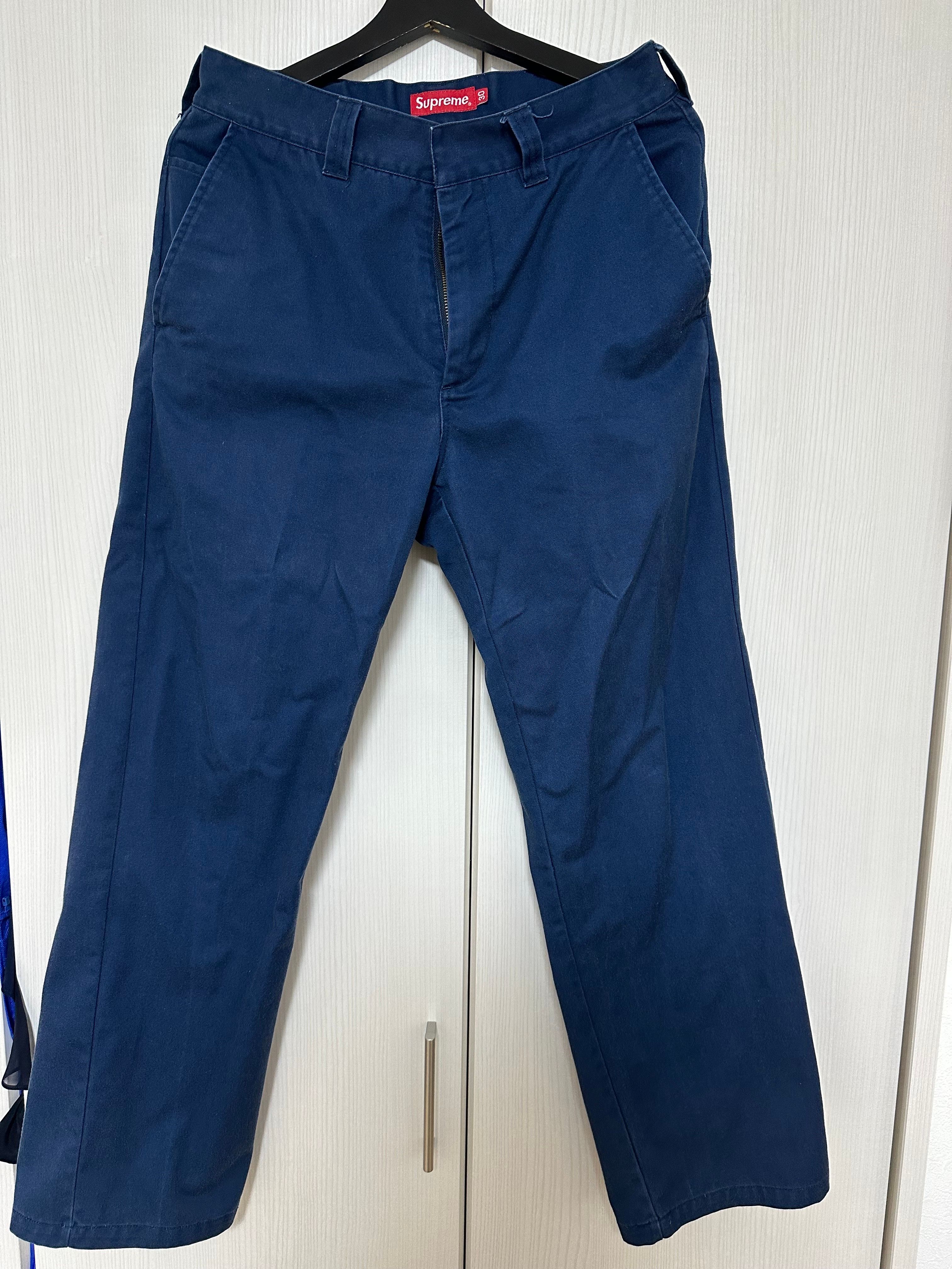 Supreme ネイビー ワークパンツ 30インチ 2021ss