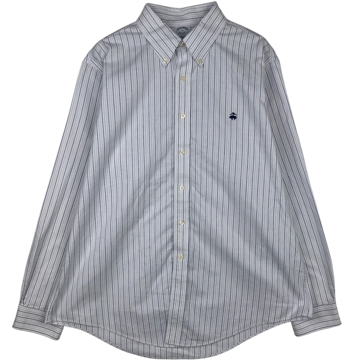 古着 ブルックスブラザーズ Brooks Brothers Est.1818 長袖 ボタンダウンストライプシャツ メンズXL相当/eaa621237