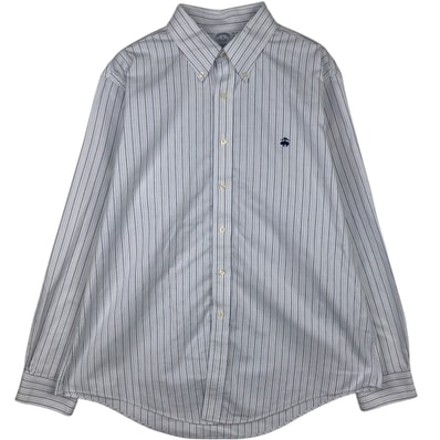 古着 ブルックスブラザーズ Brooks Brothers Est.1818 長袖 ボタンダウンストライプシャツ メンズXL相当/eaa621237