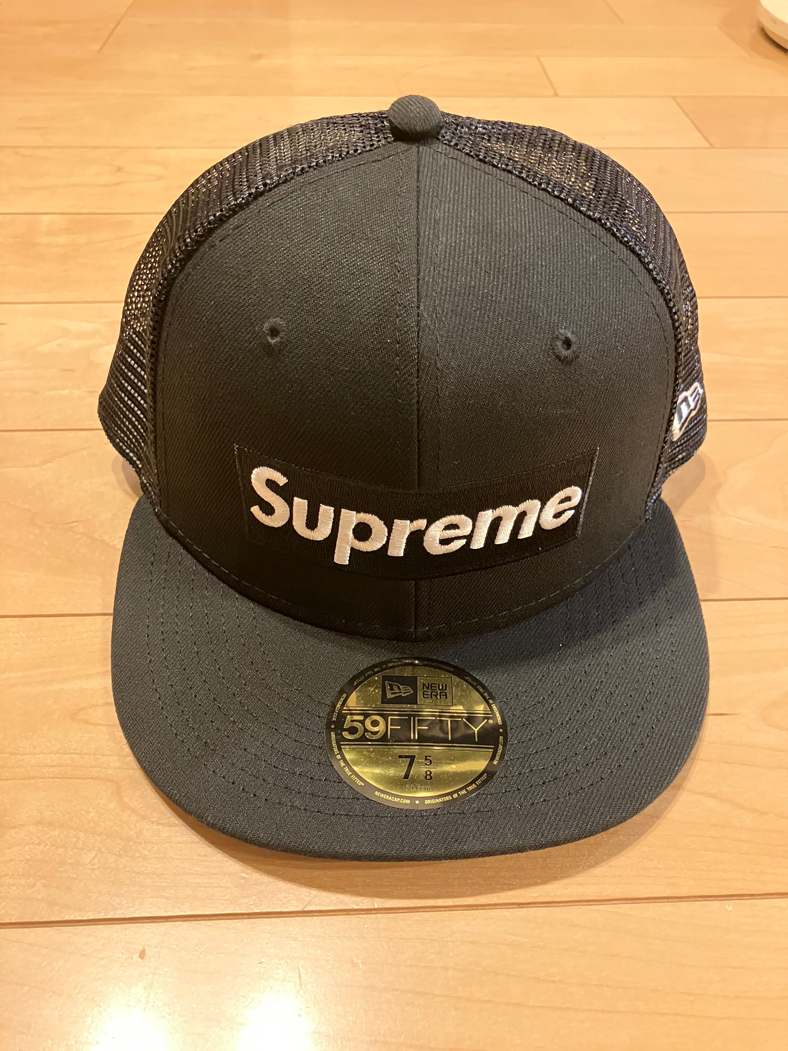 Supreme Box Logo Mesh Back New Era "Black" (22SS)