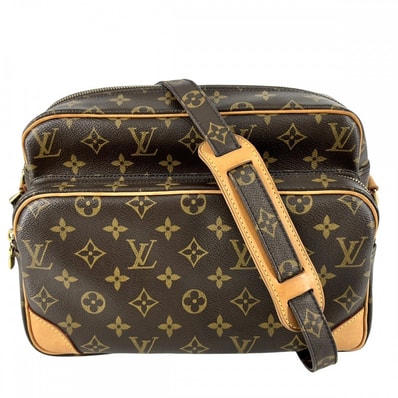 LOUIS VUITTON ルイヴィトン ショルダーバッグ ナイル 肩掛け 斜め掛け M45244 モノグラムキャンバス ブラウン 茶 ゴールド金具 レディース【中古品】