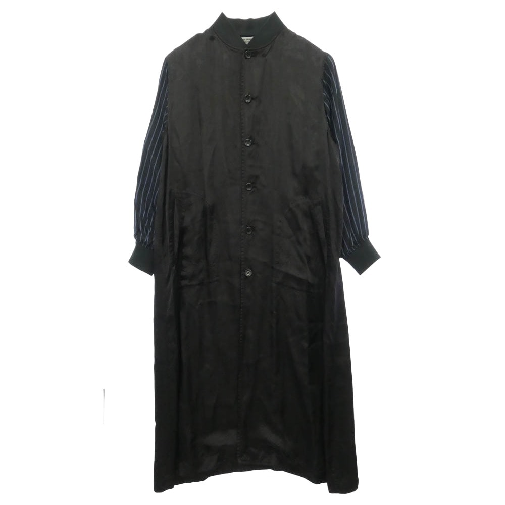 COMME des GARCONS コムデギャルソン IH-C001 GOOD DESIGN SHOP キュプラ ロゴ スタッフ コート ブラック系 ネイビー系 S【中古】