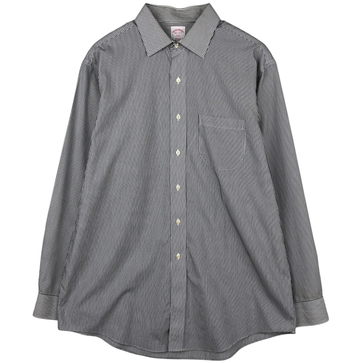古着 ブルックスブラザーズ Brooks Brothers 346 REGULAR FIT 長袖 コットンストライプシャツ メンズL相当/eaa622272