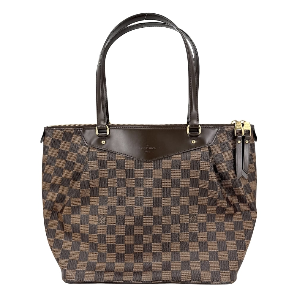 LOUIS VUITTON ルイヴィトン トートバッグ ダミエ ウェストミンスターGM 肩掛け N41103 ダミエキャンバス    ブラウン 茶 ゴールド金具 レディース【中古品】