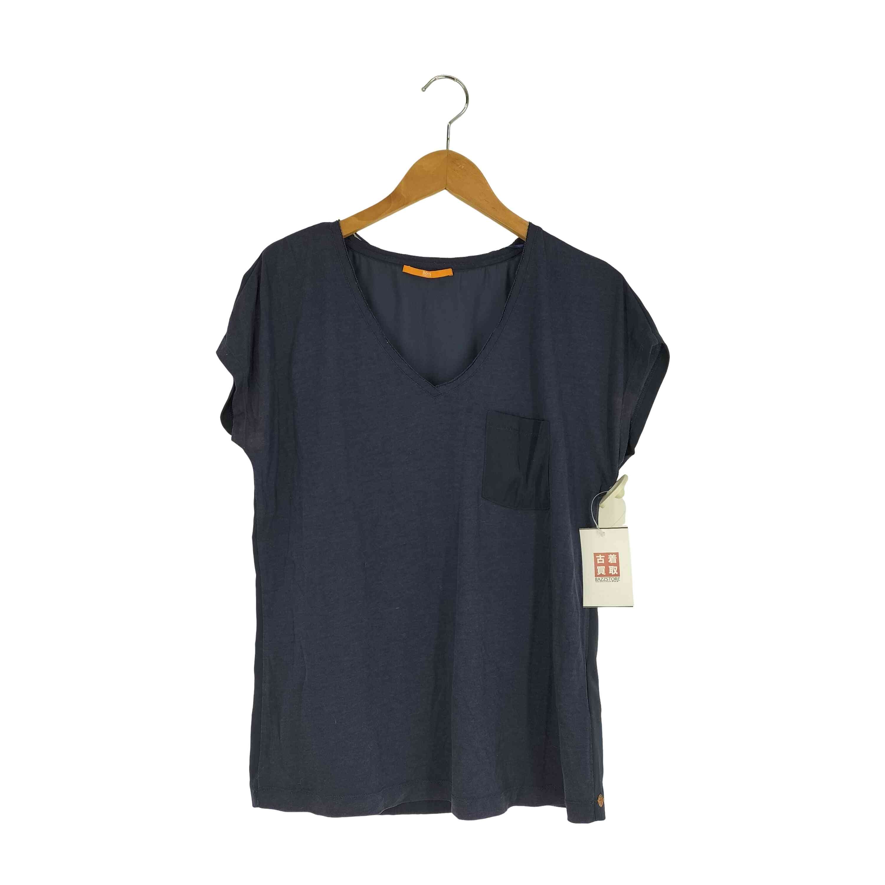 コットン リヨセル Vネック ブラウス【1141186866284】