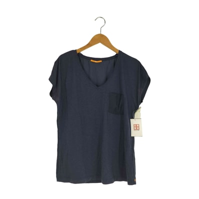 コットン リヨセル Vネック ブラウス【1141186866284】