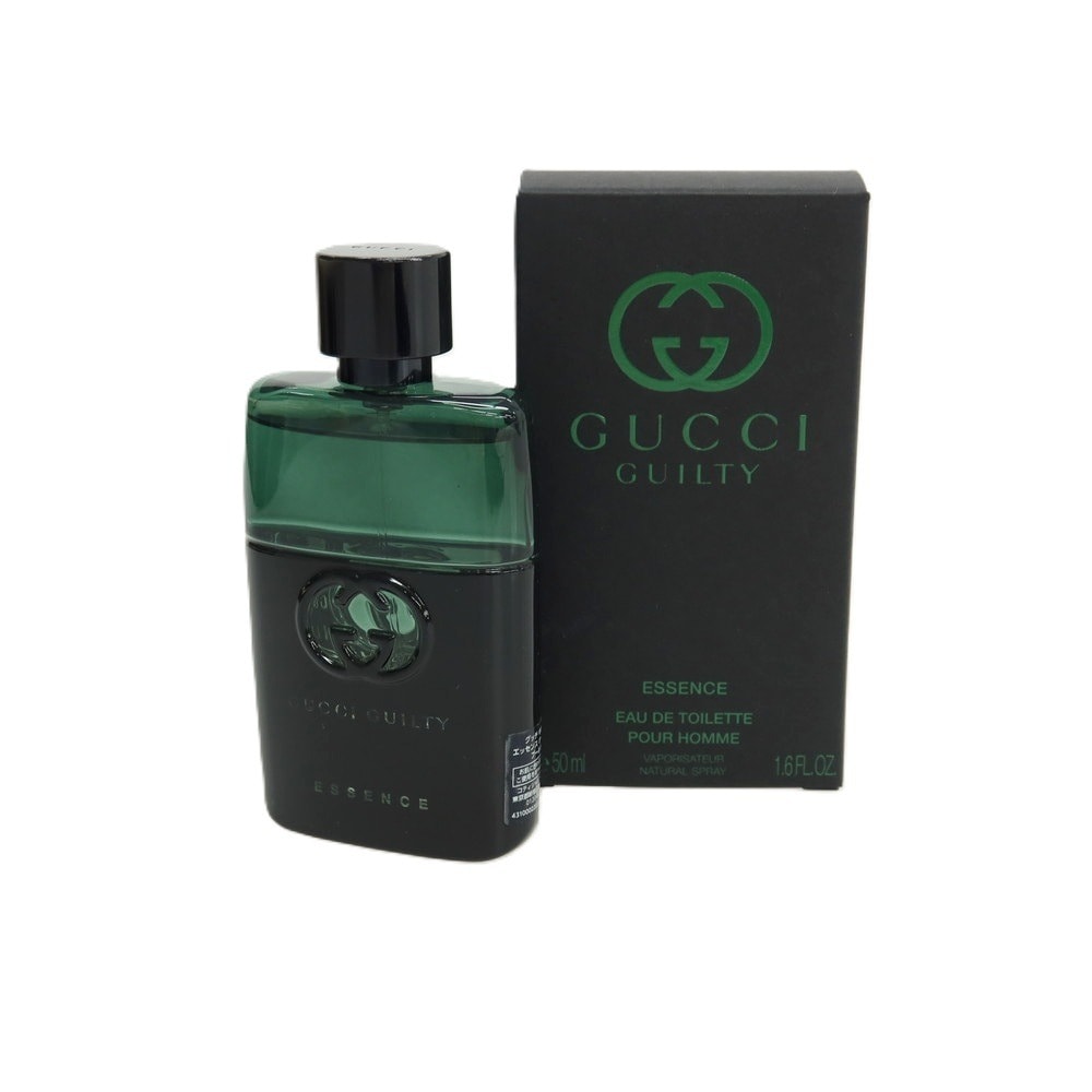【中古】グッチ GUCCI GUILTY ESSENCE ギルティ エッセンス プールオム オードトワレ 香水 ブラックxグリーン【サイズ50ml】【メンズ】