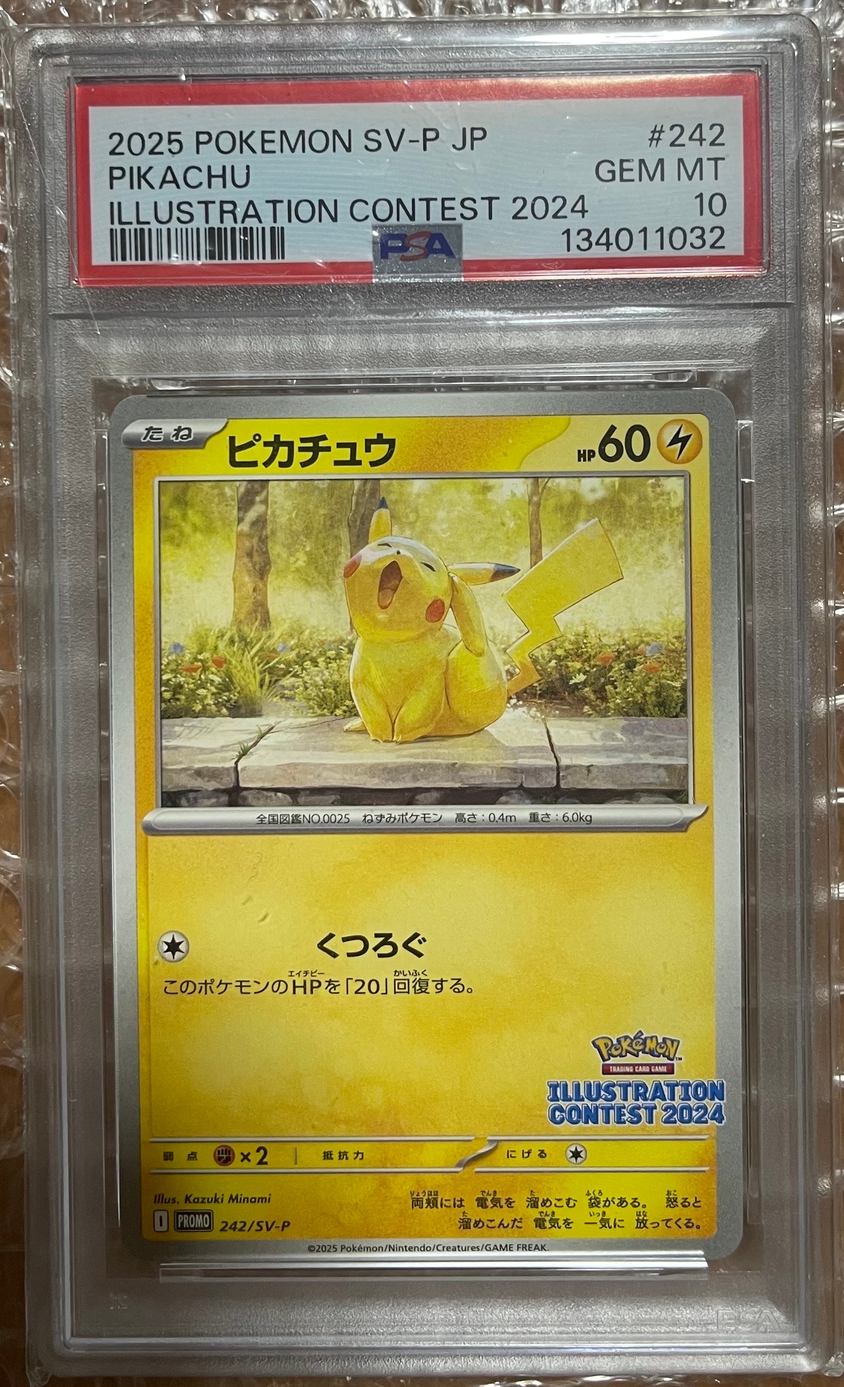 ピカチュウ [SV-P 242](プロモカードパック「イラストレーションコンテスト 2024 受賞作品プロモカード化記念キャンペーン」)