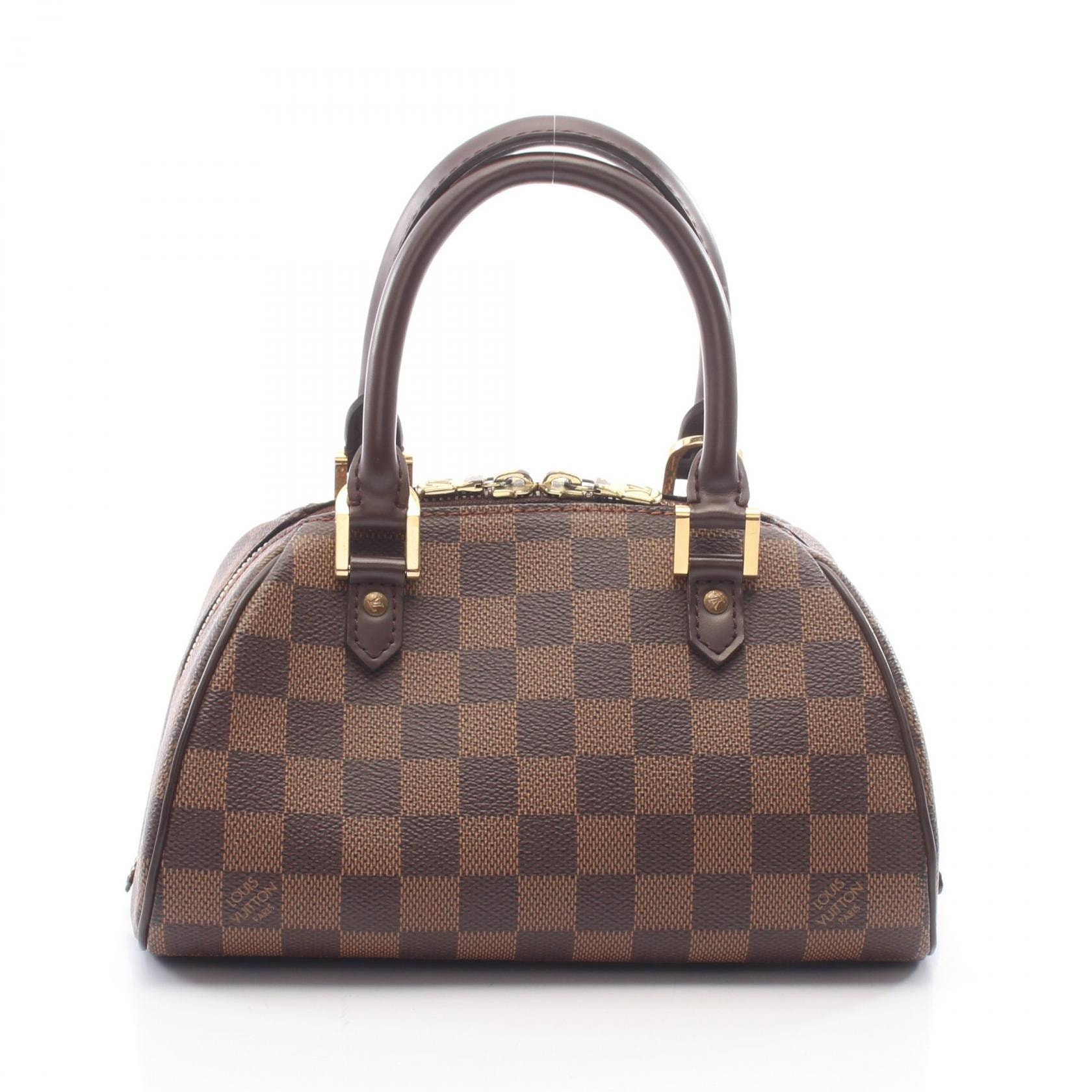 ルイ・ヴィトン LOUIS VUITTON リベラ ミニ ハンドバッグ バッグ PVCコーティングキャンバス レザー ダミエ エベヌ レディース ブラウン系 N41436 【中古】