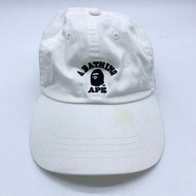 A BATHING APE cap White