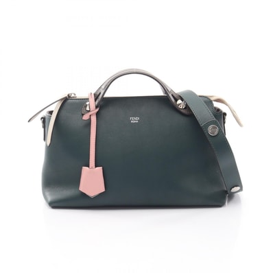 フェンディ FENDI BY THE WAY MEDIUM バイザウェイ ミディアム 2WAY ハンドバッグ バッグ レザー レディース グリーン系 / グレー系 / ベージュ系 【中古】