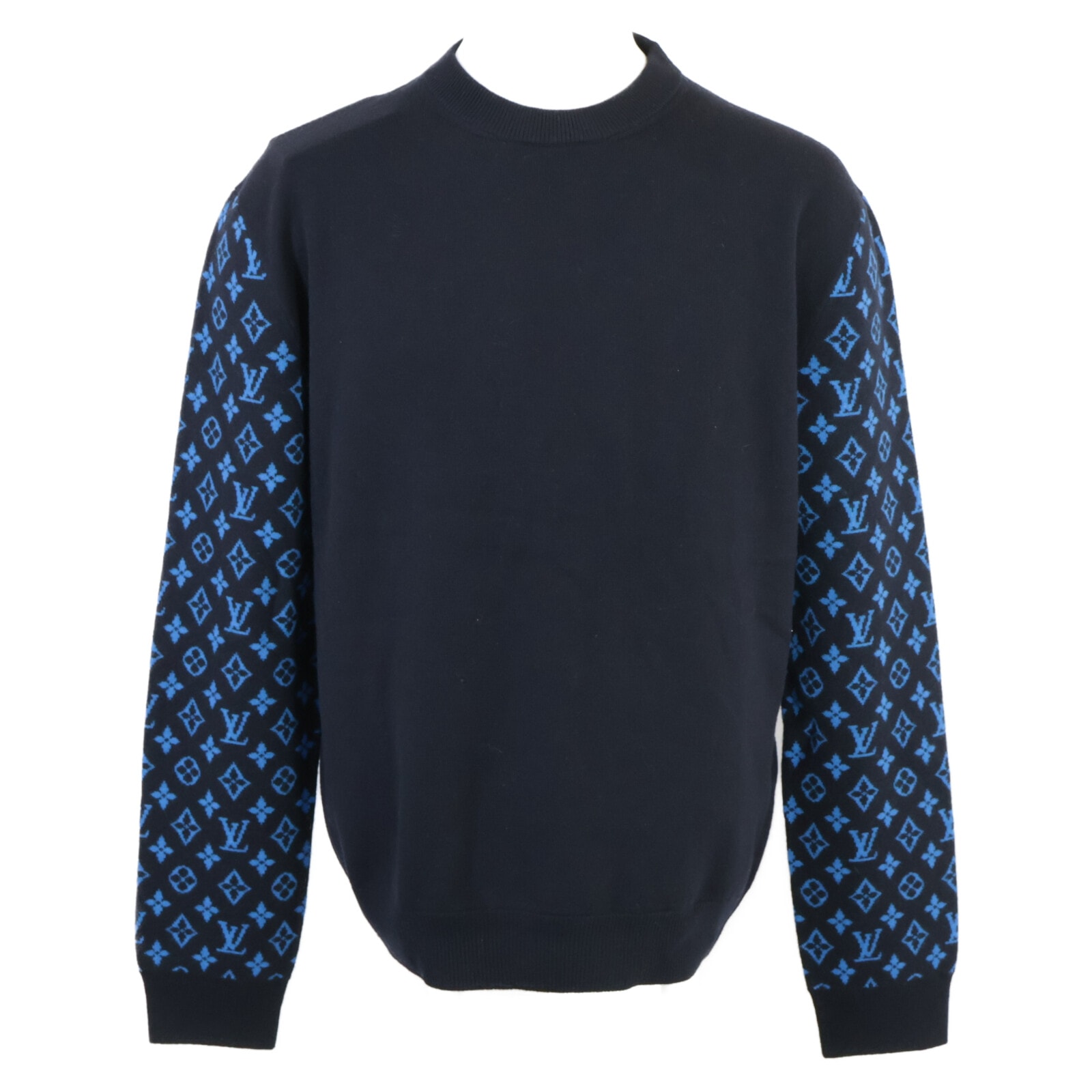 ルイヴィトン 【新品同様/国内正規/23年製】1AATLS/RM231Q R93 HON42W モノグラムミックス カシミヤ混 クルーネック ニットセーター/ M