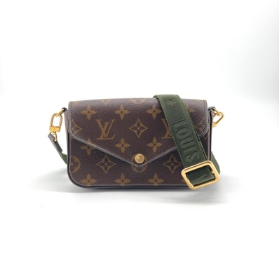 LOUIS VUITTON(ルイ・ヴィトン) ミュルティ ポシェット フェリシー カードホルダー付 M80091 ショルダーバッグ ブラウン×カーキ