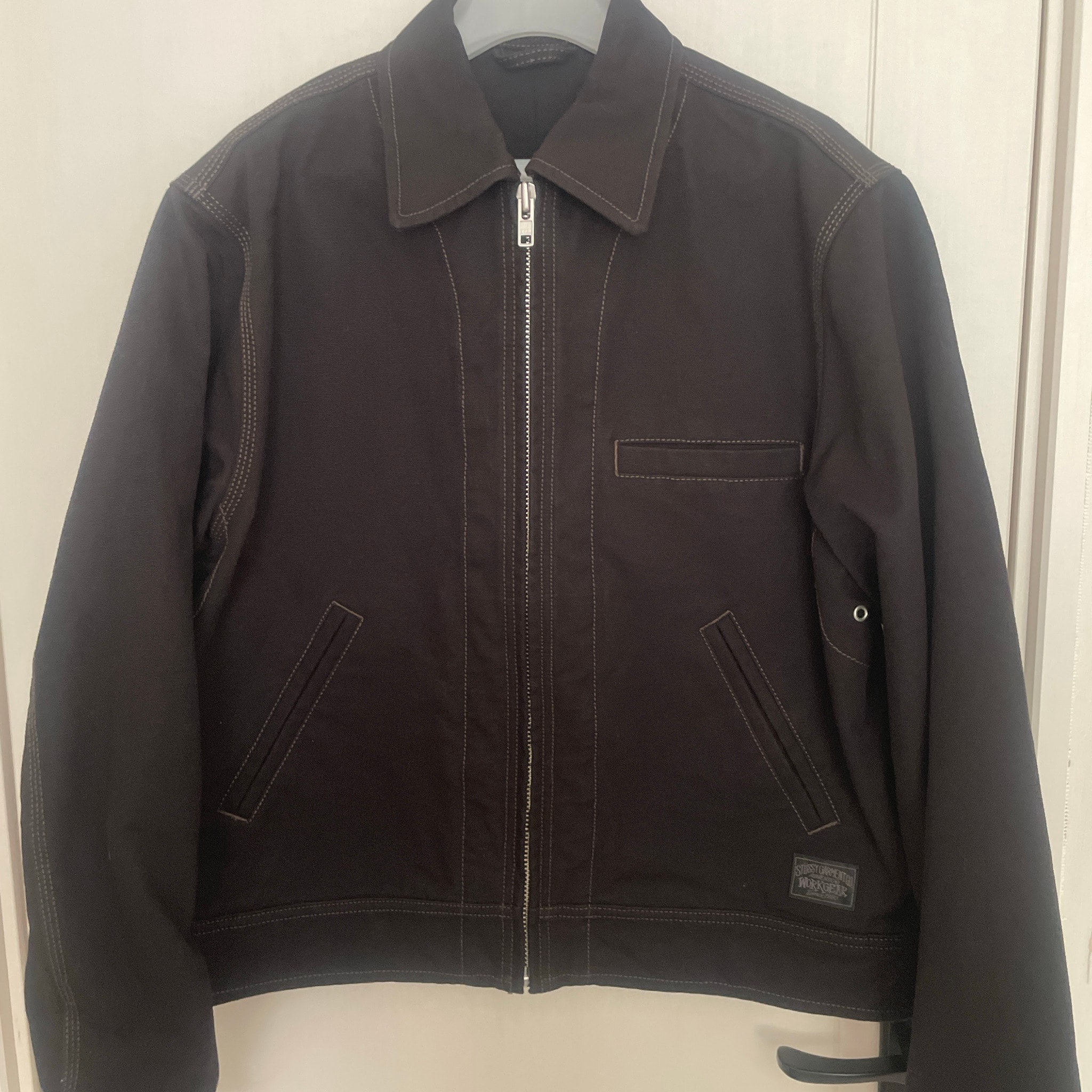 Stussy Work Jacket Collared "Black"