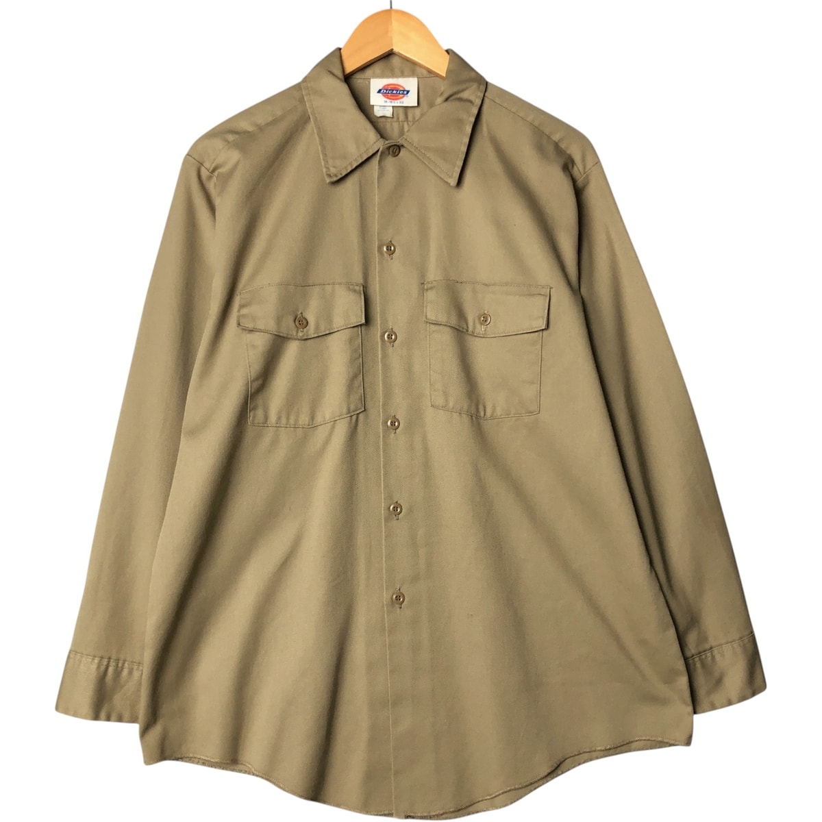 古着 80~90年代 ディッキーズ Dickies 長袖 ワークシャツ USA製 メンズL相当 ヴィンテージ/eaa580297