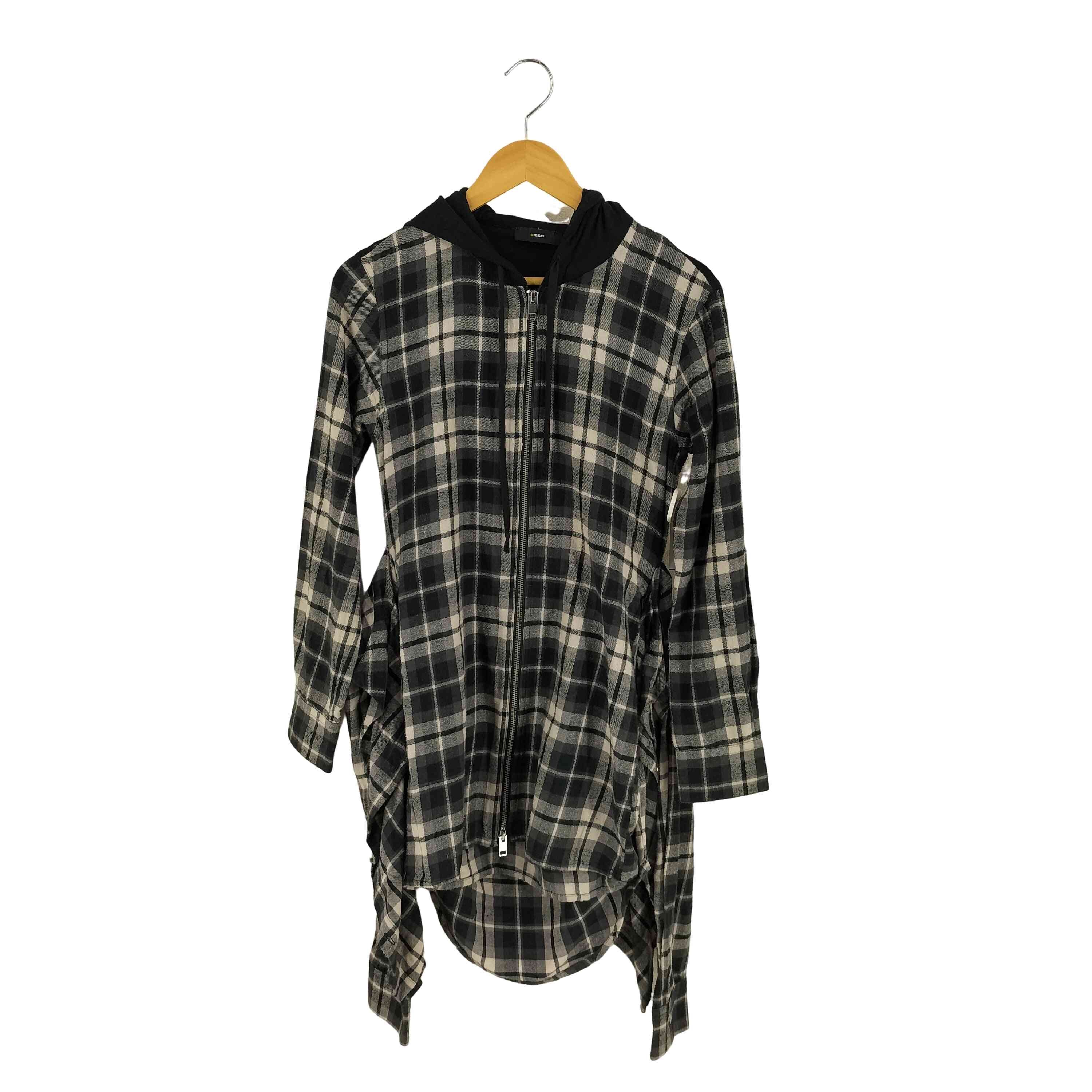 D-EAST DRESS レイヤードジップシャツパーカー【1139609568969】