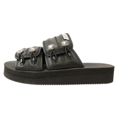 TOGA トーガ サンダル 24SS × SUICOKE スイコック MURA シルバーストラップ サンダル ブラック系 28cm【新古品】【未使用】【中古】