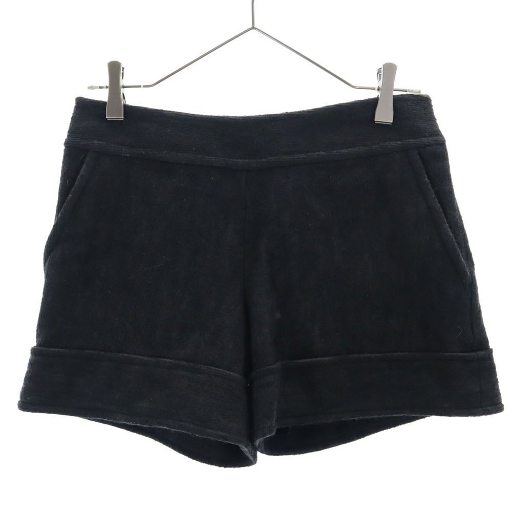 LANVIN en Bleu ランバンオンブルー ウールブレンド ショートパンツ 36 黒