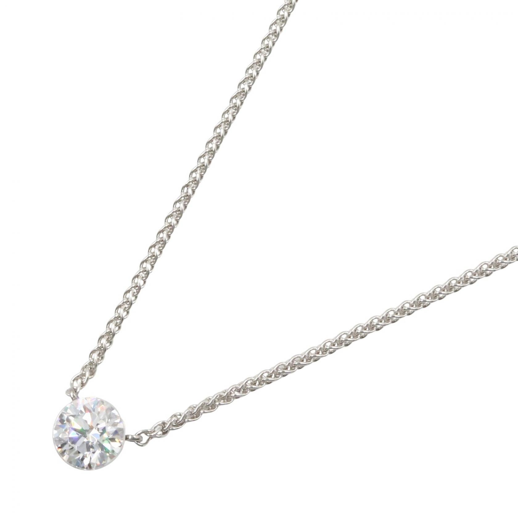 ティファニー TIFFANY&CO タイタンセッティングbyフォレルウィリアム ネックレス ネックレス ジュエリー Pt950プラチナ ダイヤモンド レディース シルバー系 / クリア系 【中古】