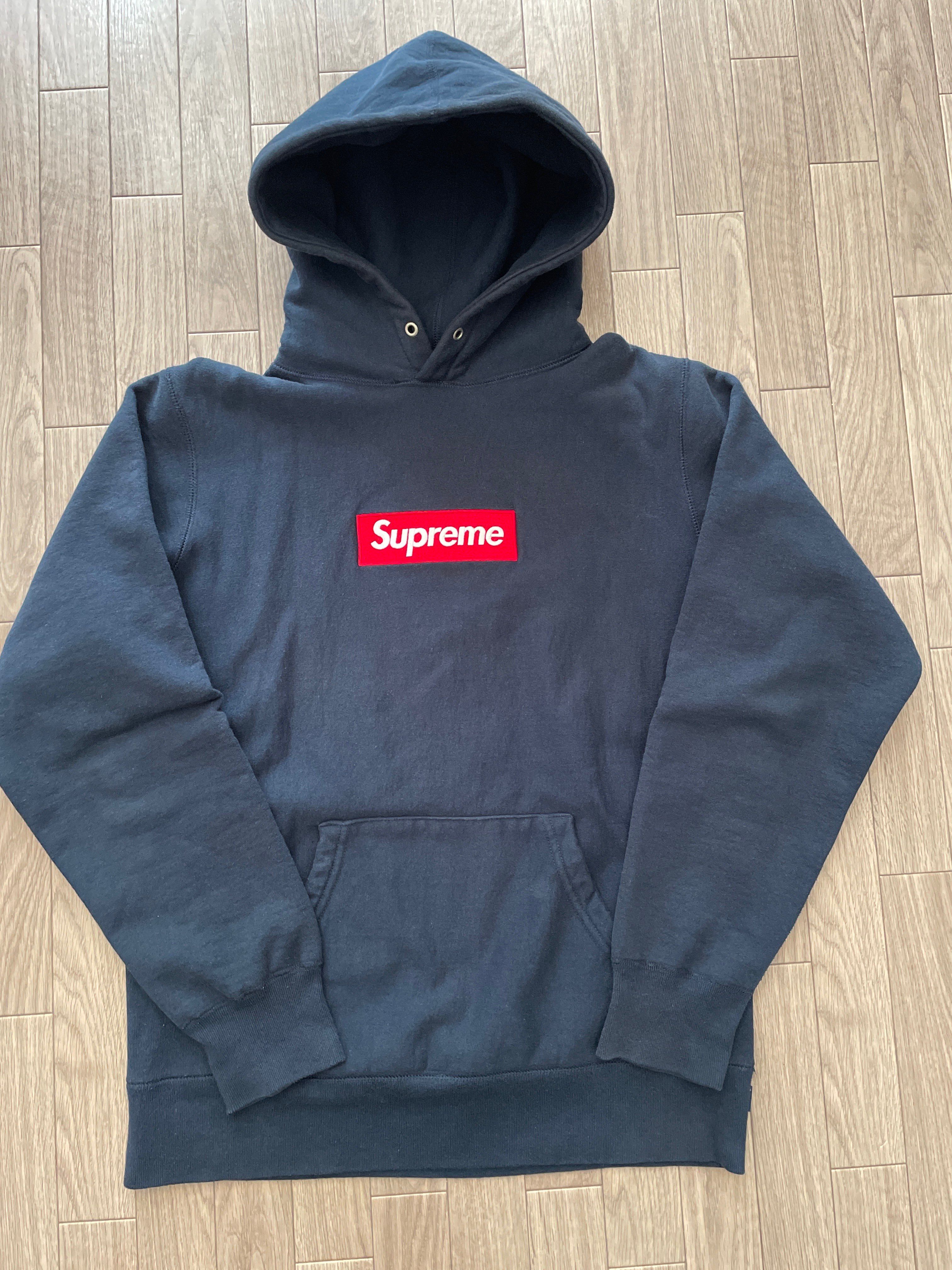 Supreme Box Logo Hooded Sweatshirt "Navy" (16FW)