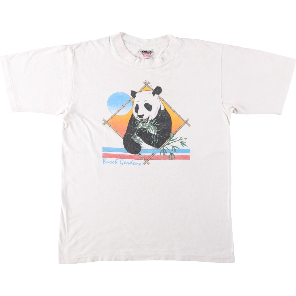 古着 90年代 オニータ ONEITA パンダ柄 アニマルTシャツ USA製 メンズL相当 ヴィンテージ/eaa654267