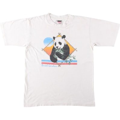 古着 90年代 オニータ ONEITA パンダ柄 アニマルTシャツ USA製 メンズL相当 ヴィンテージ/eaa654267