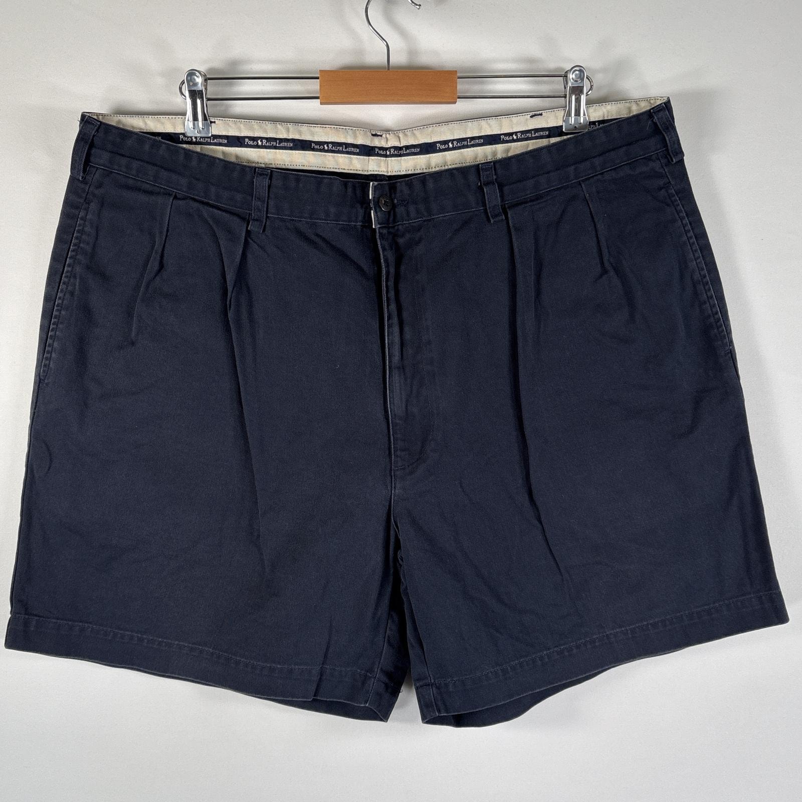 古着 90's/90年代 ポロ・ラルフローレン POLO RALPH LAUREN USA製 ショートパンツ チノパン ポロチノ 大きいサイズ w42  ネイビー メンズ