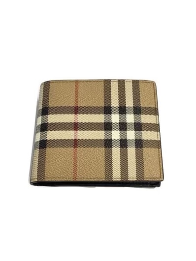 Burberry Check Bifold Coin Wallet "Archive Beige"