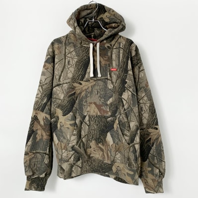 Supreme Small Box Drawcord Hooded Sweatshirt (26SS) "Realtree Hardwoods Camo"