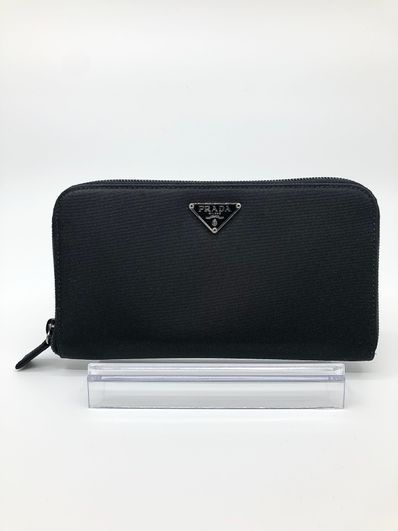 PRADA Nylon Round Long Wallet "Black"