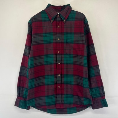 古着 ブルックスブラザーズ Brooks Brothers 長袖シャツ ボタンダウン 胸ポケット 1818 ネルシャツ S レッド系 チェック メンズ