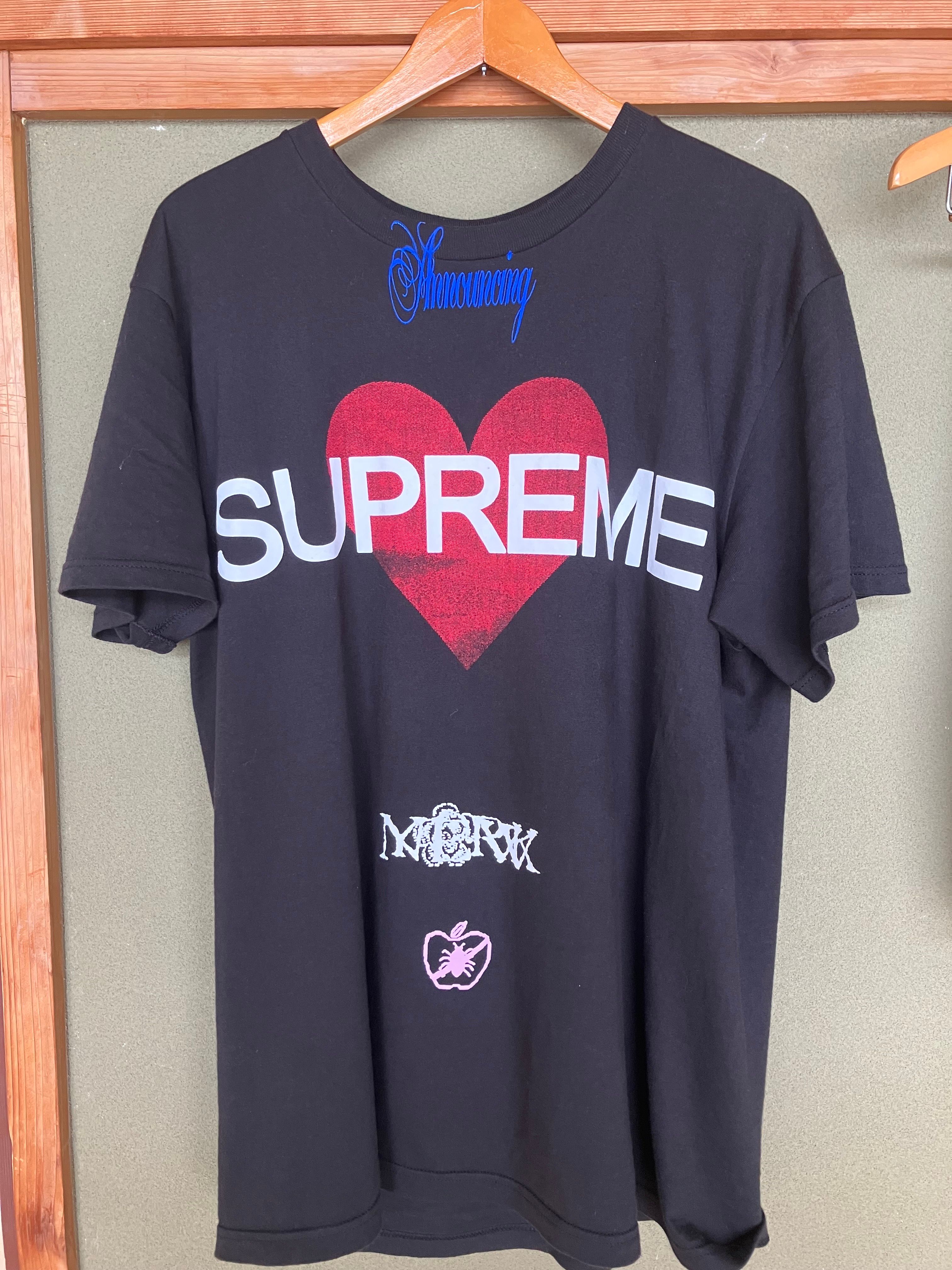 シュプリーム アナウンス Tシャツ "ブラック"
