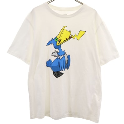 graniph グラニフ Pokemon ポケモン コラボ ピカチュウ ウッウ 半袖 Tシャツ M ホワイト