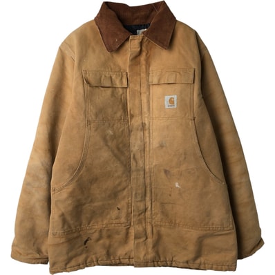 古着 80~90年代 カーハート Carhartt トラディショナルコート 中綿入り ダックワークジャケット メンズXL相当 ヴィンテージ/eaa613122
