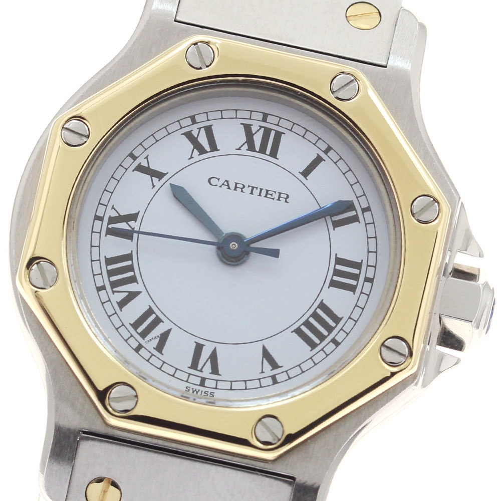☆美品 カルティエ サントスオクタゴン SM  レディース 【中古】