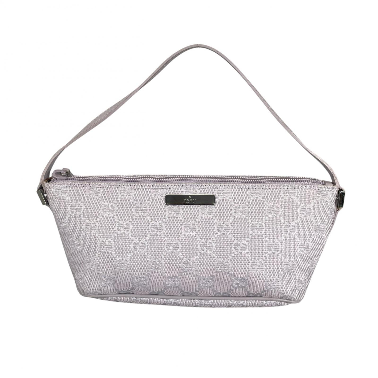 GUCCI グッチ 07193 ポーチ GGキャンバス パープル レディース【中古】