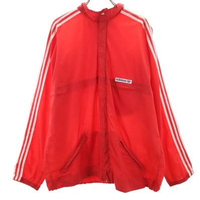 adidas アディダス 70s ヴィンテージ トレフォイルロゴ ウインドブレーカー 180 レッド