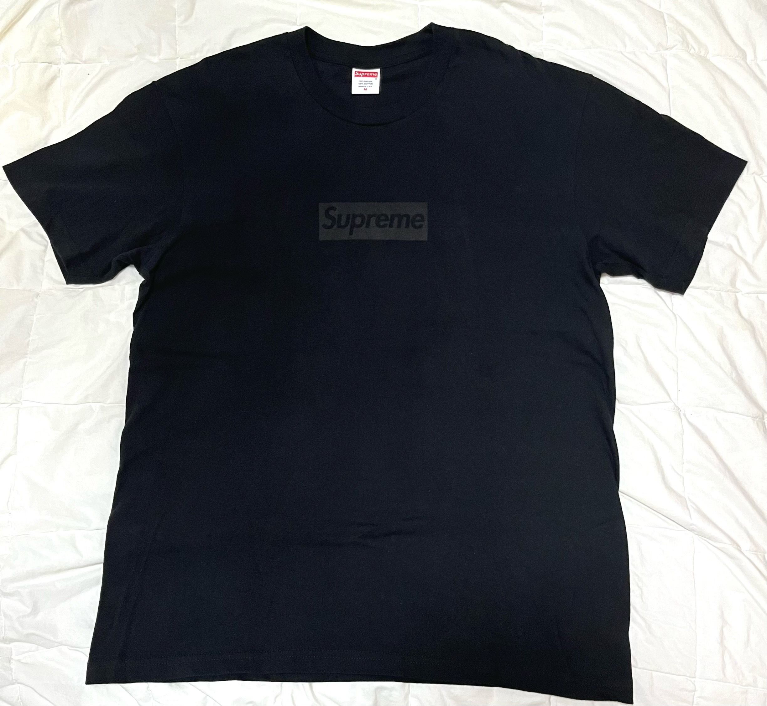 Supreme Tonal Box Logo Tee "Black"