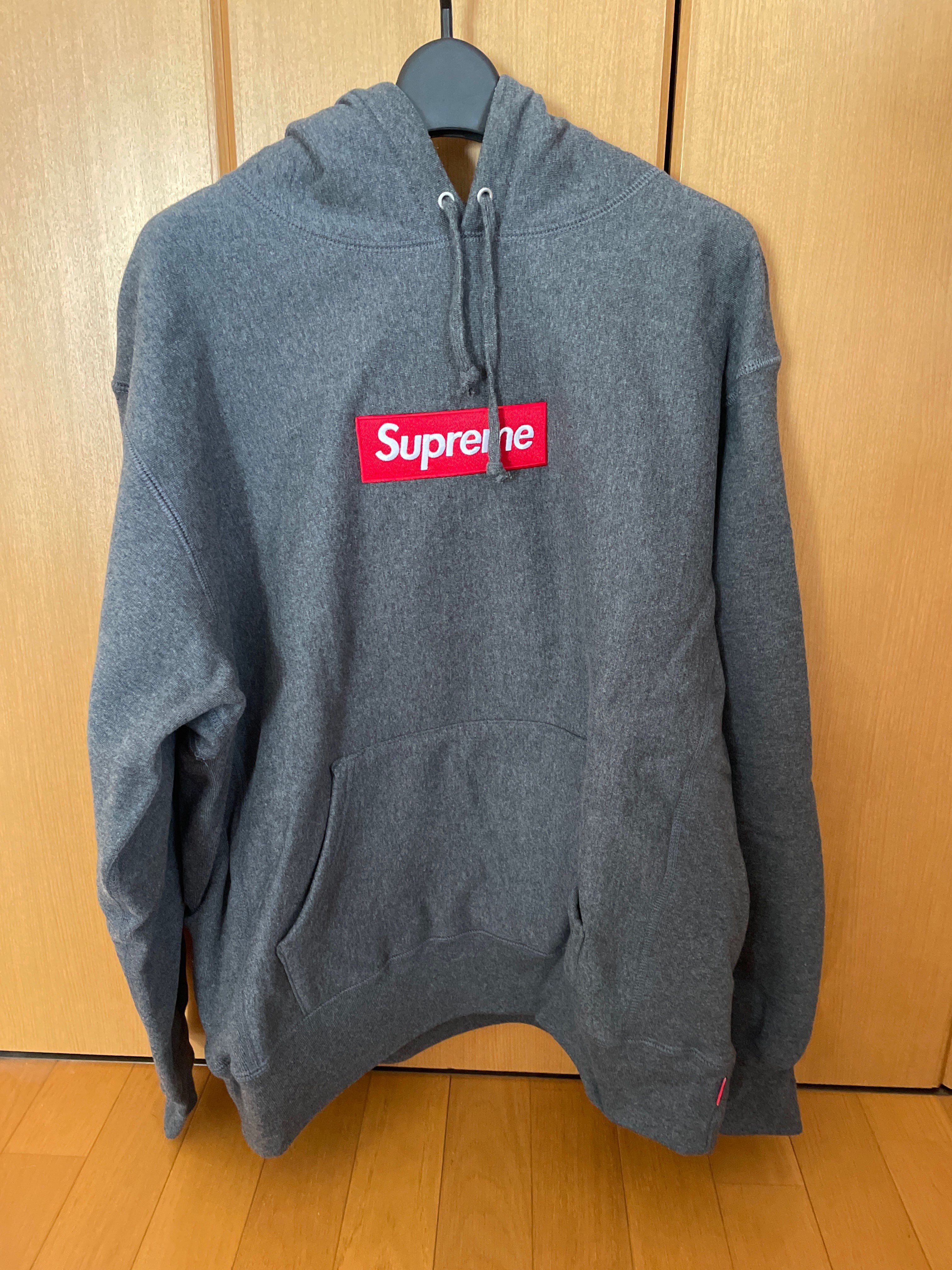 Supreme Box Logo Hooded Sweatshirt "Charcoal" (21FW)