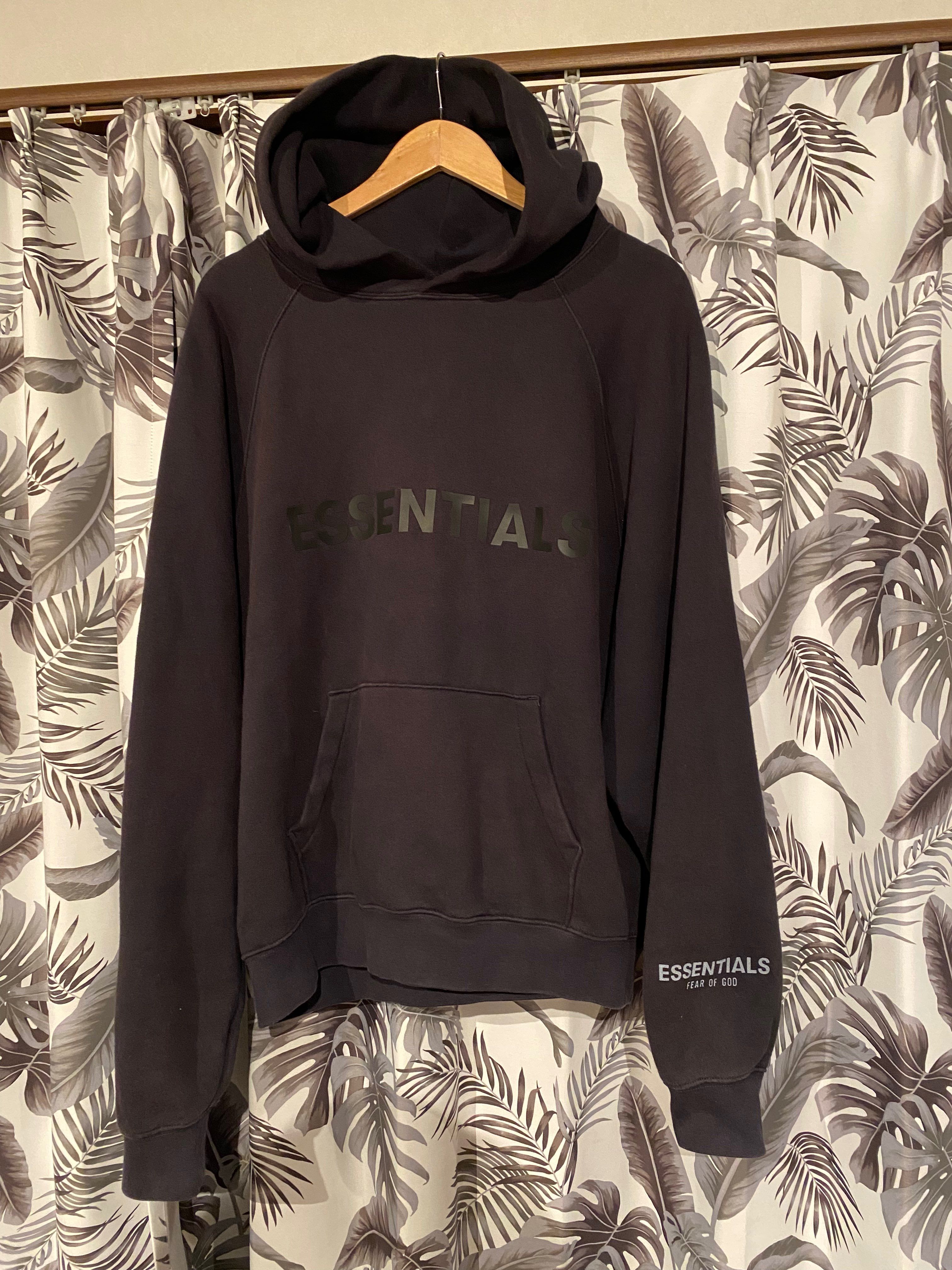 FEAR OF GOD ESSENTIALS / SSENSE 3D Silicon Applique Pullover Hoodie "Dark Navy"