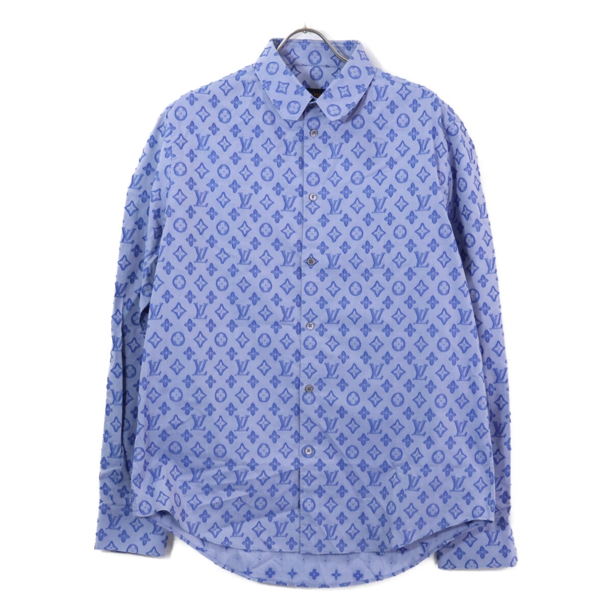 ルイヴィトン 【国内正規】RM212Q D07 HLS51W モノグラム シャンブレー 長袖シャツ XL