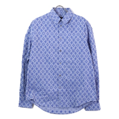 ルイヴィトン 【国内正規】RM212Q D07 HLS51W モノグラム シャンブレー 長袖シャツ XL