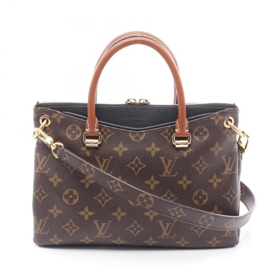 ルイ・ヴィトン LOUIS VUITTON パラスBB ハンドバッグ バッグ PVCコーティングキャンバス レザー モノグラム ノワール レディース ブラウン系 / ブラック系 M42960 【中古】
